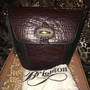 Brighton Two tone leather handbag.